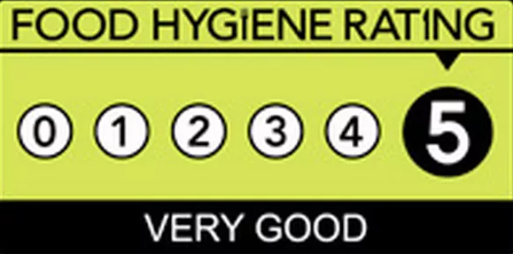 We were recently inspected by the Food Standard Agency and received a 5 rating 