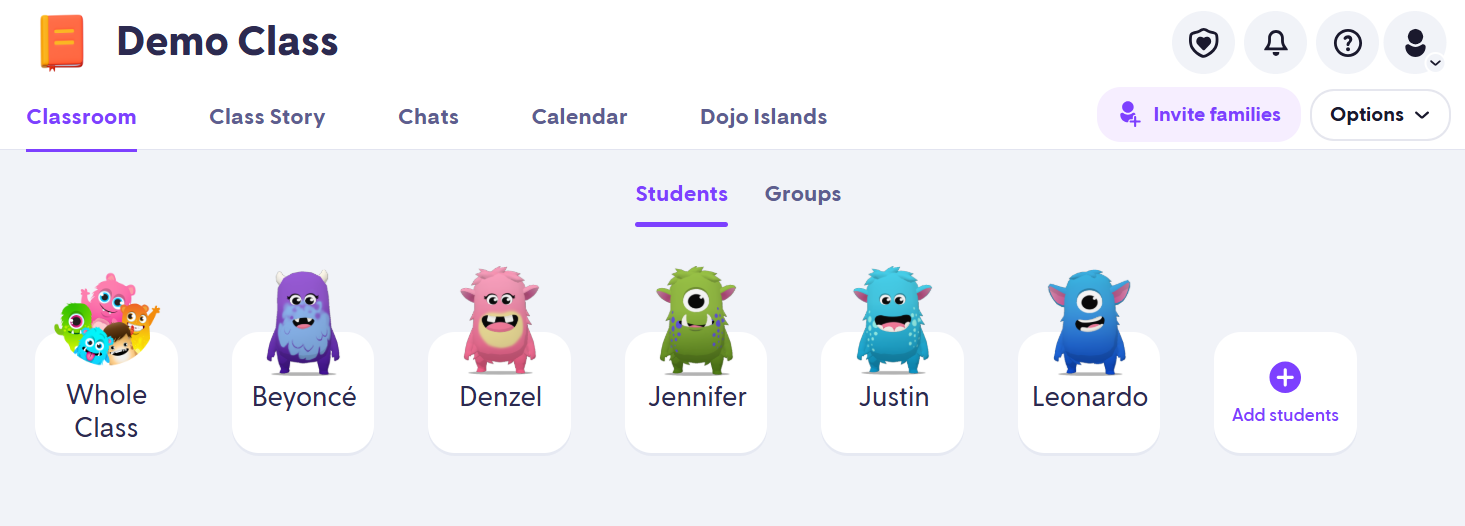 Dojo Examples Waddesdon Village Primary School - Behaviour and Relationships